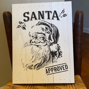 Santa Approved Pallet Board Sign